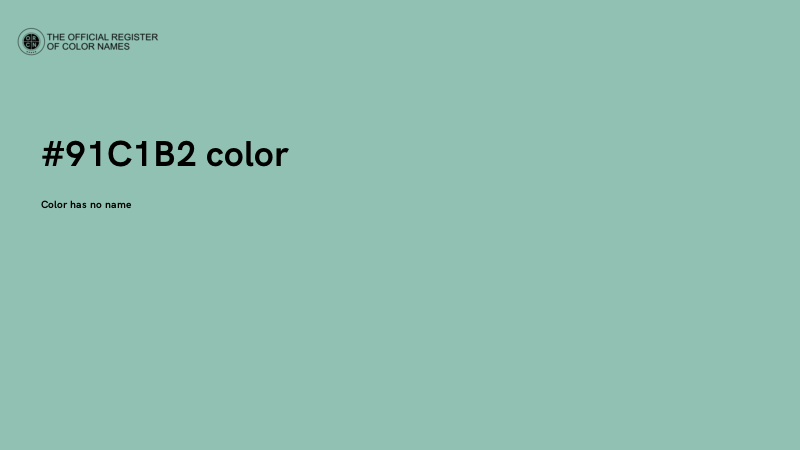 #91C1B2 color image