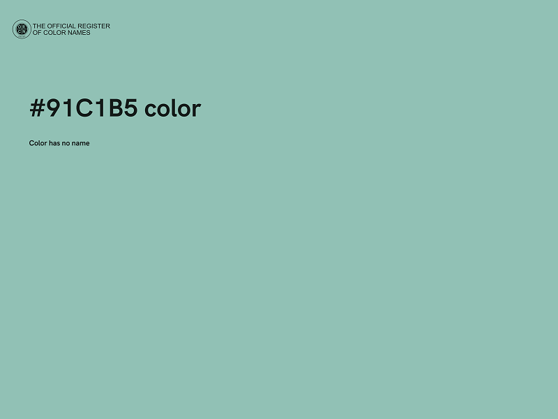 #91C1B5 color image