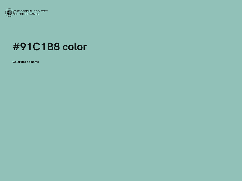 #91C1B8 color image