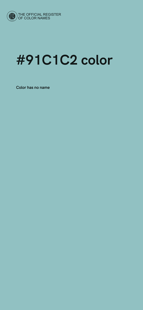 #91C1C2 color image