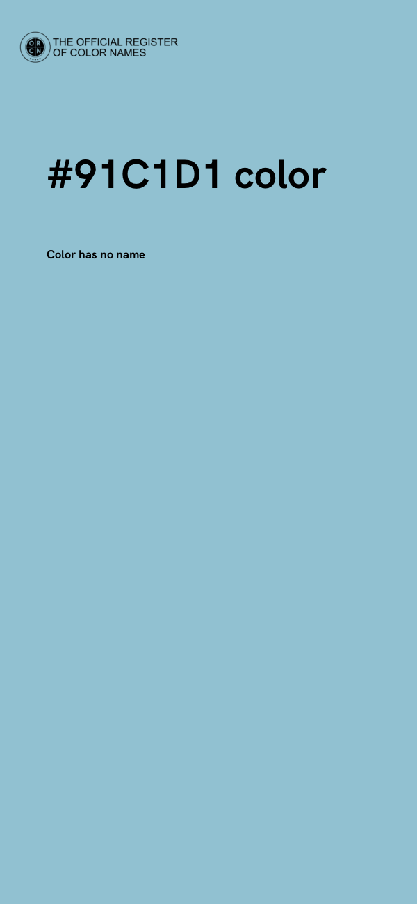 #91C1D1 color image
