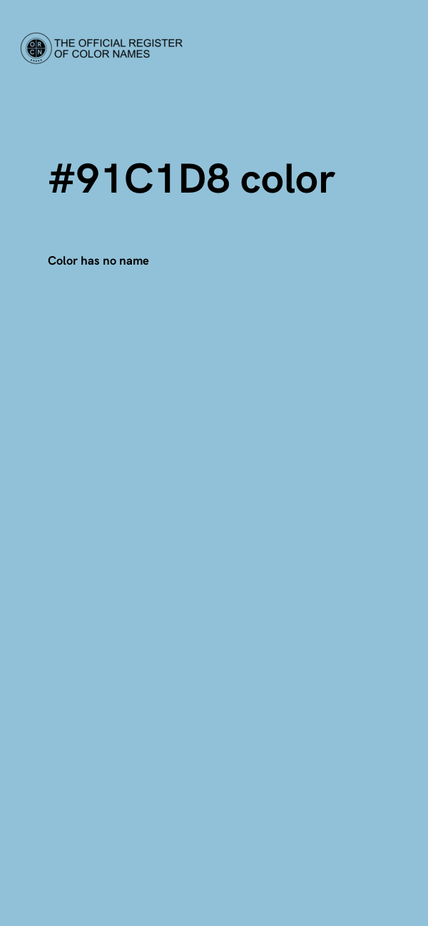 #91C1D8 color image
