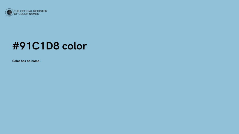 #91C1D8 color image