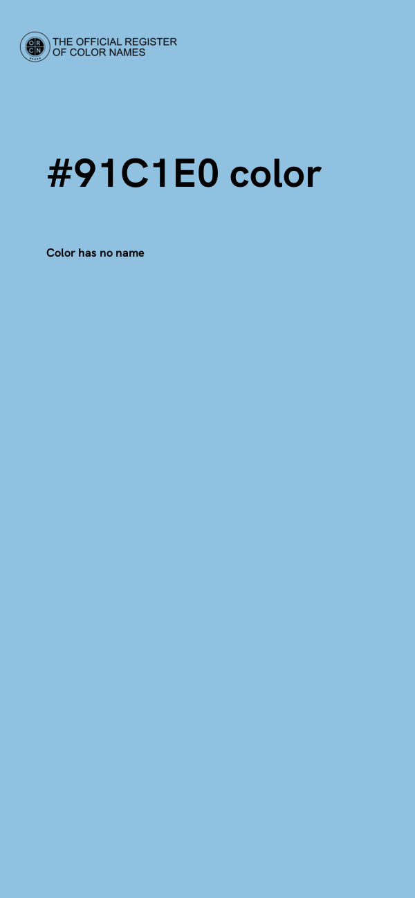 #91C1E0 color image