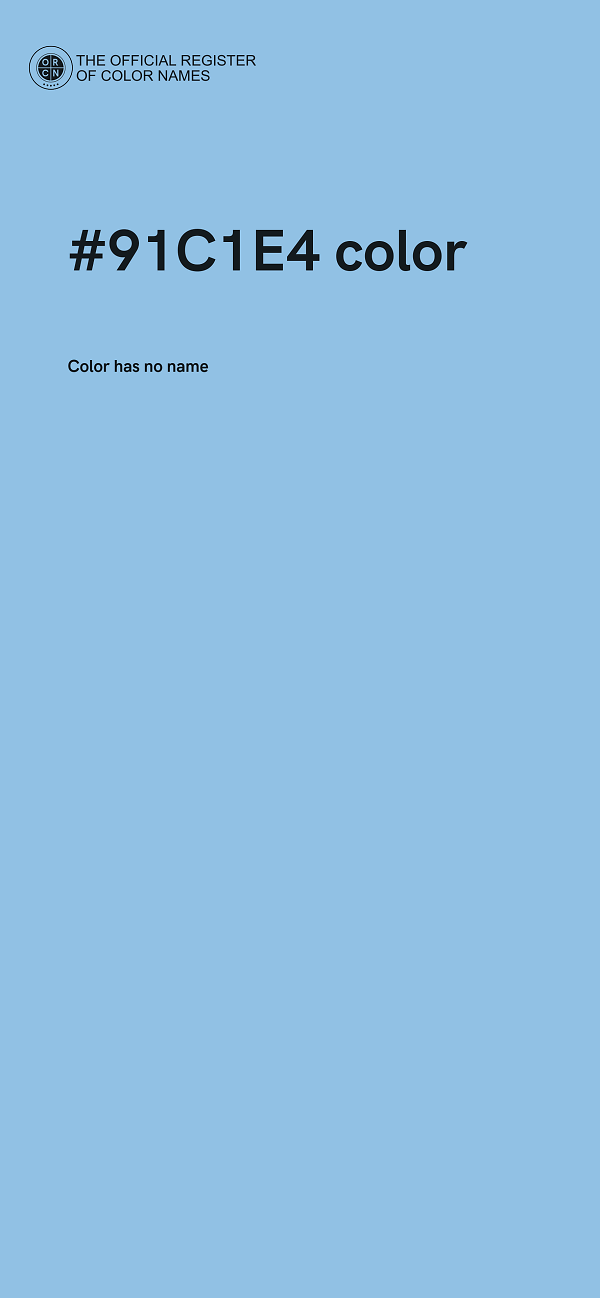 #91C1E4 color image