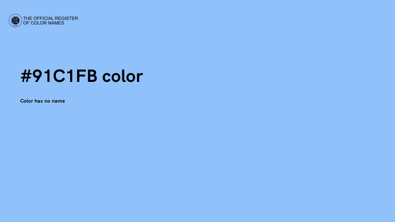 #91C1FB color image