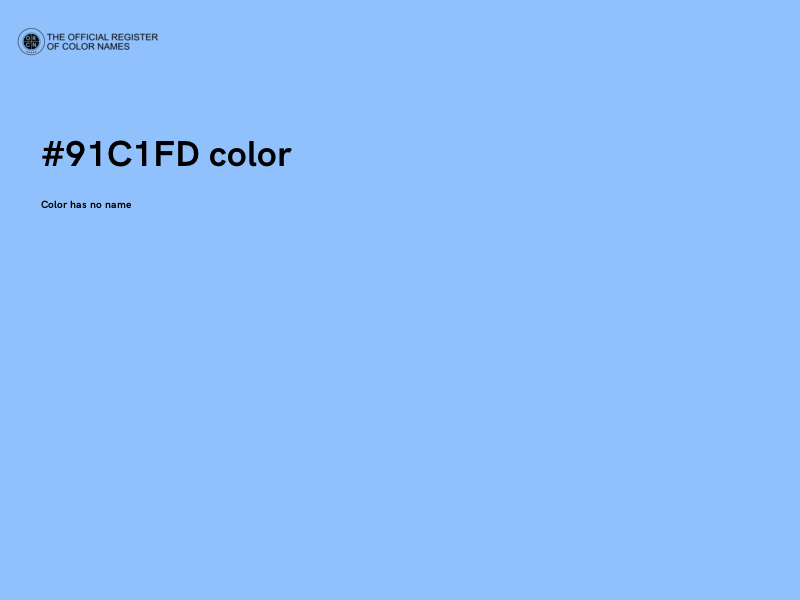 #91C1FD color image