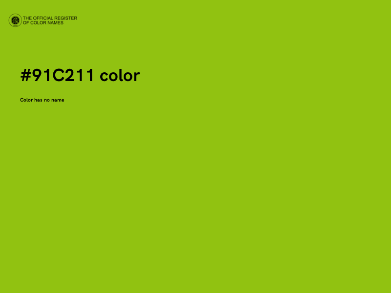 #91C211 color image