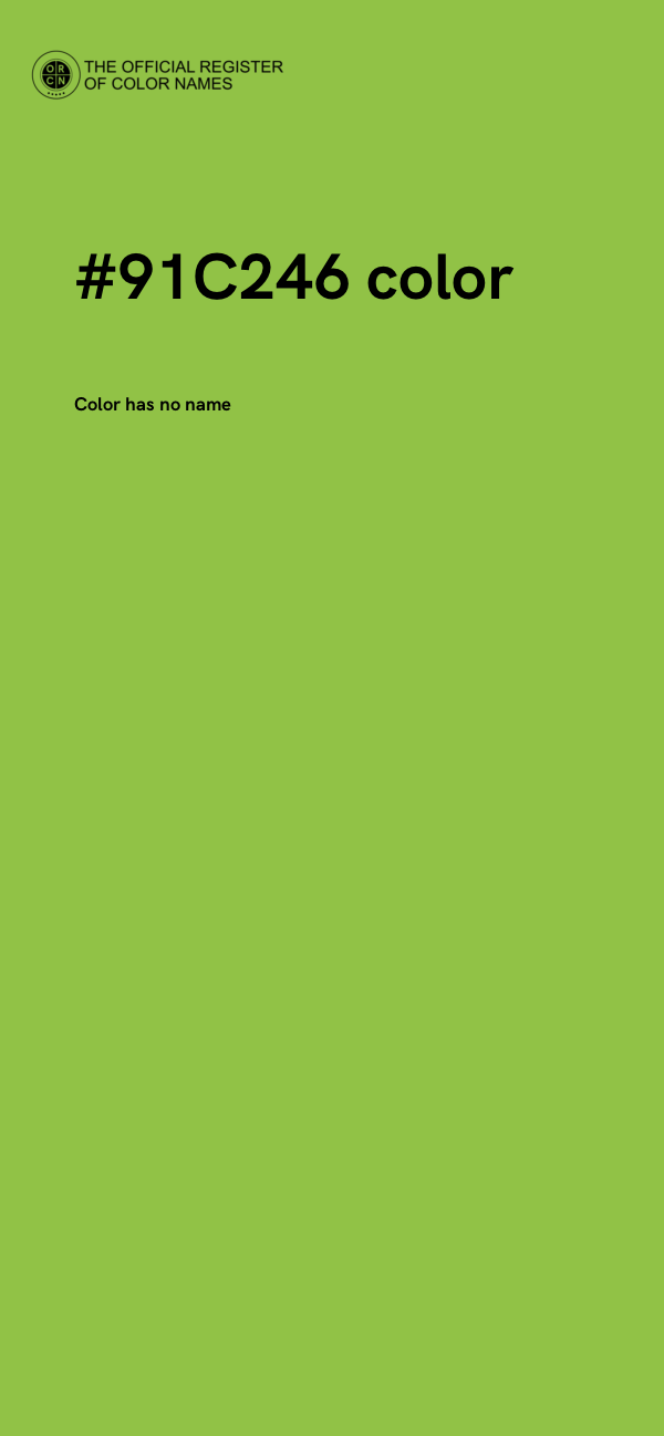 #91C246 color image