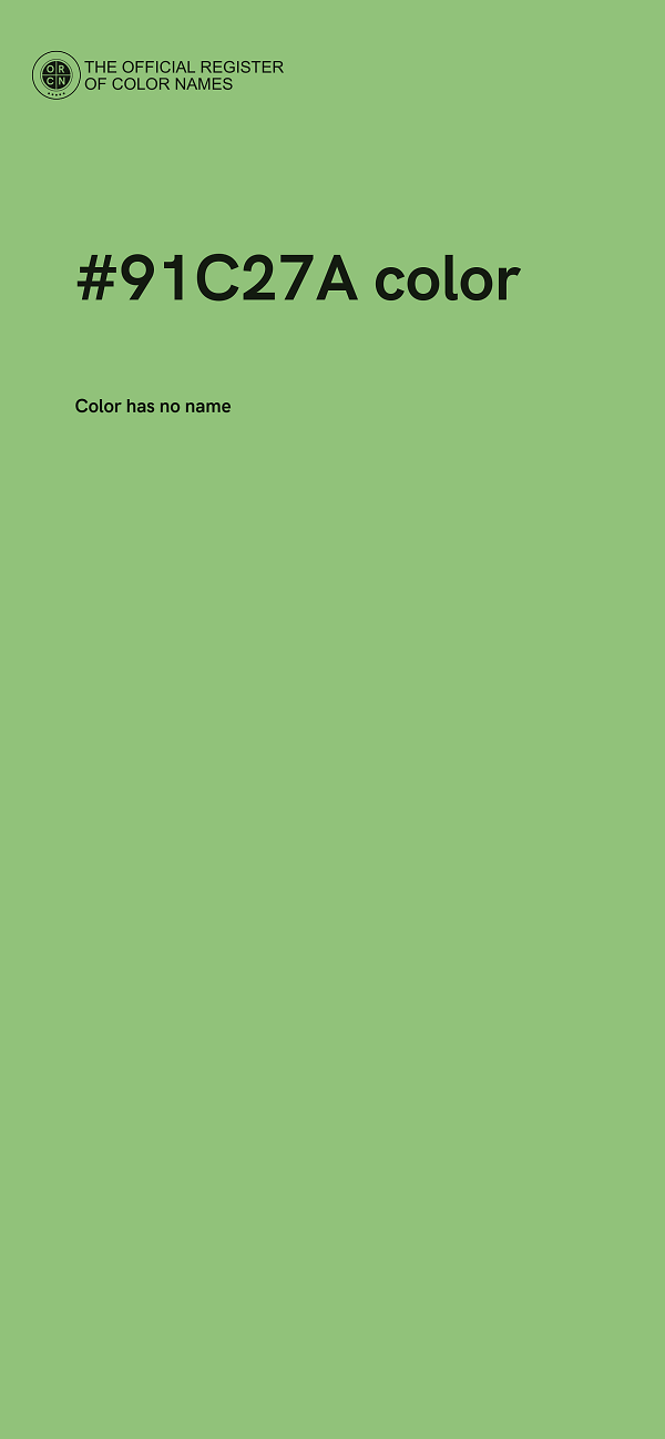 #91C27A color image