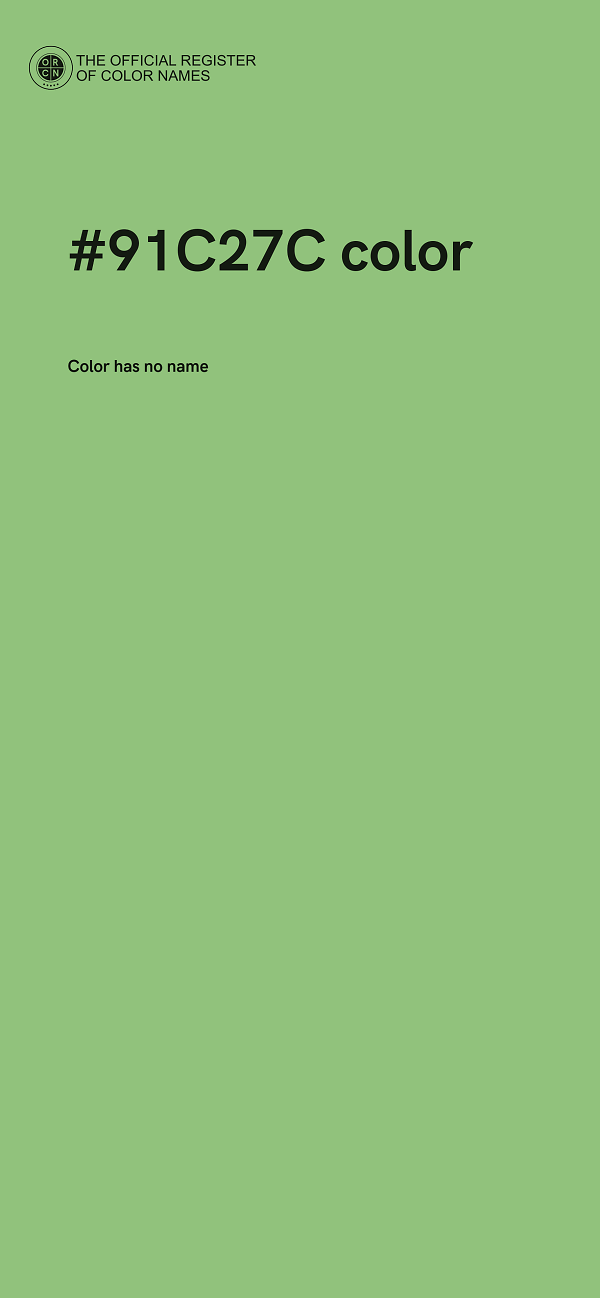 #91C27C color image