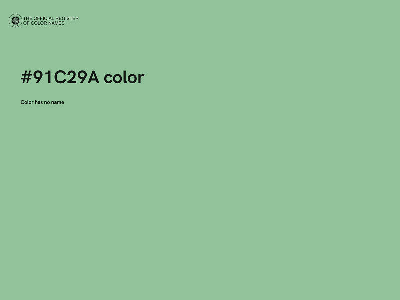 #91C29A color image