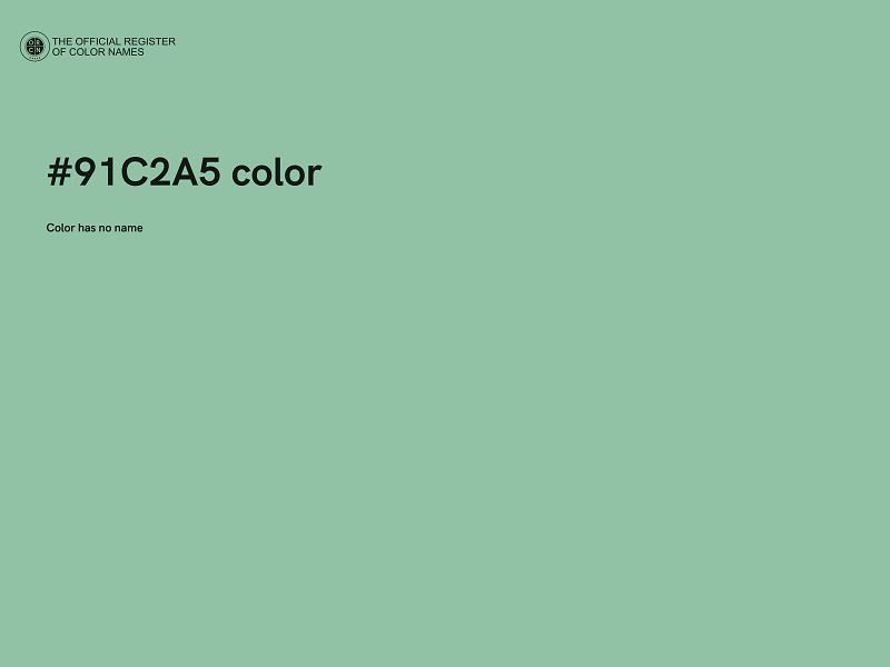 #91C2A5 color image