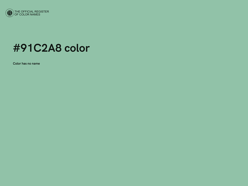 #91C2A8 color image