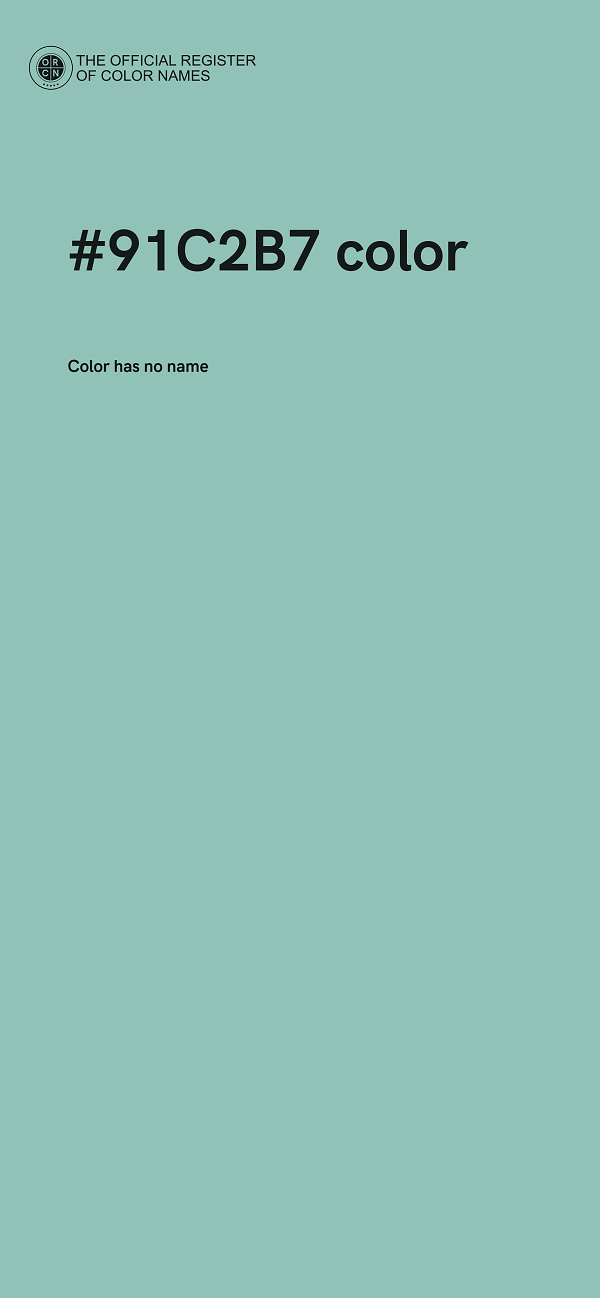 #91C2B7 color image