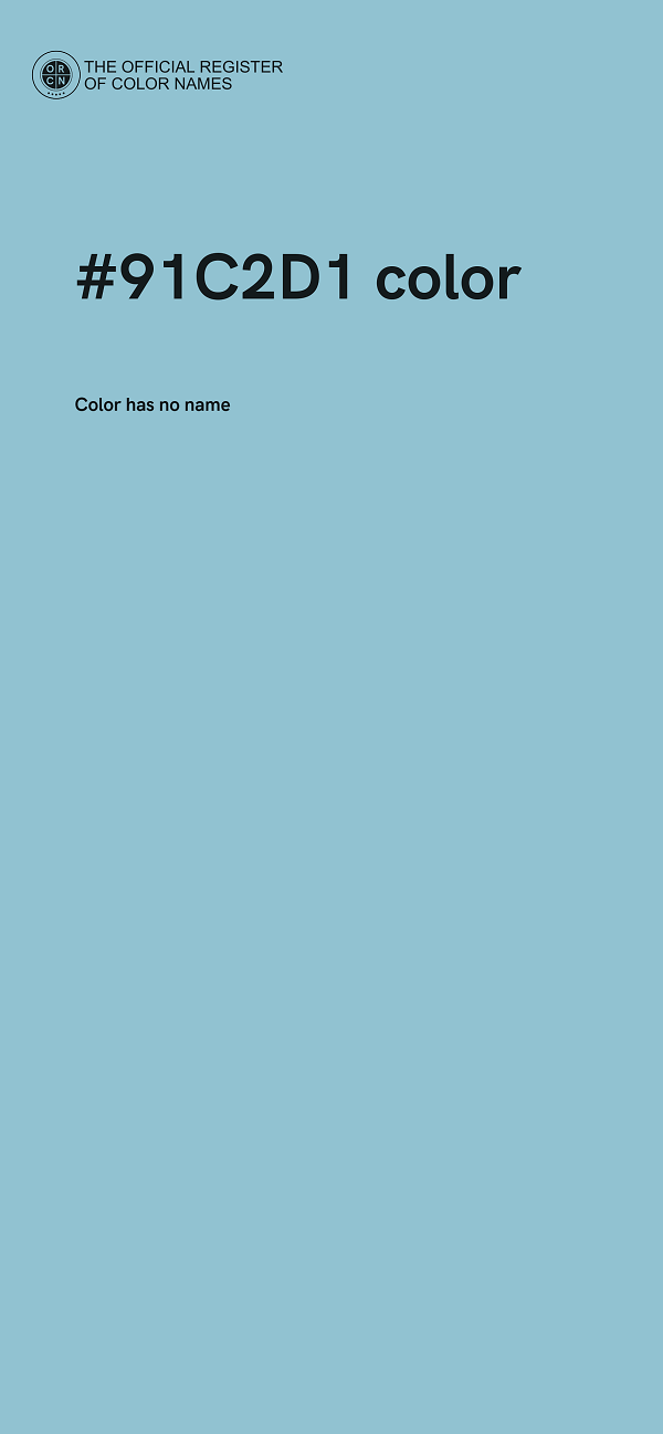 #91C2D1 color image