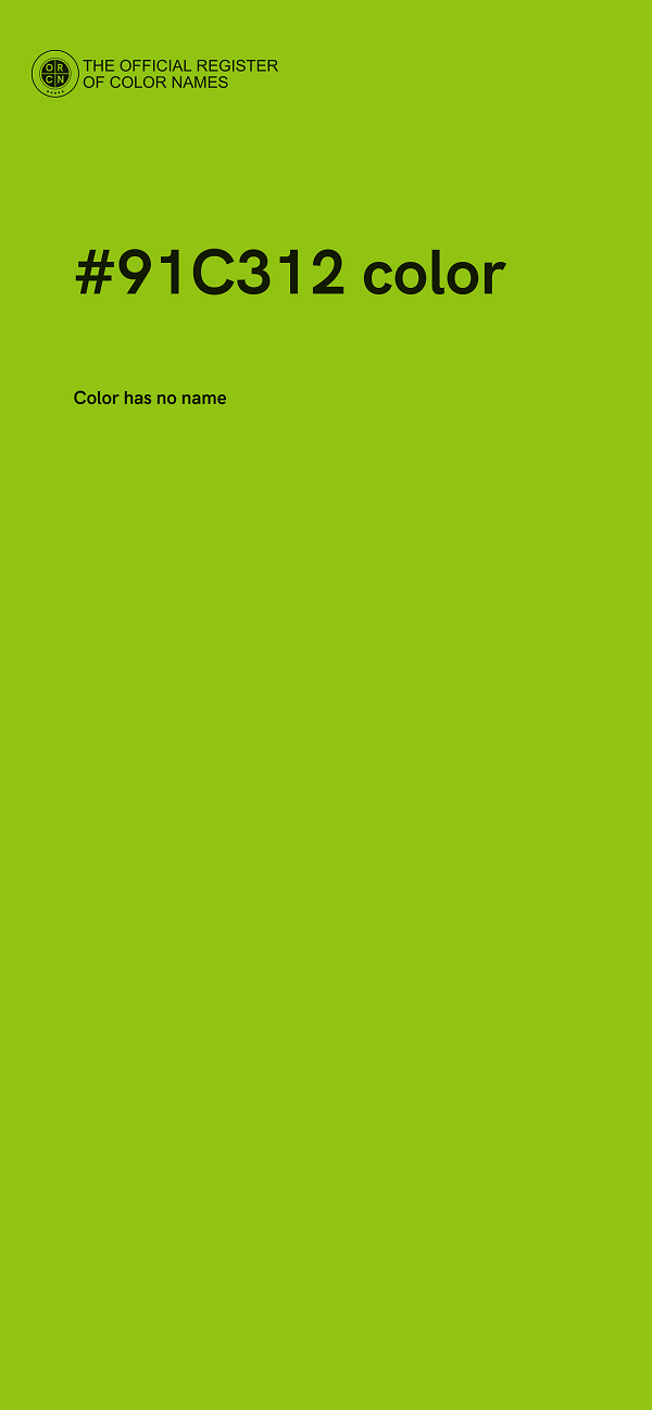 #91C312 color image