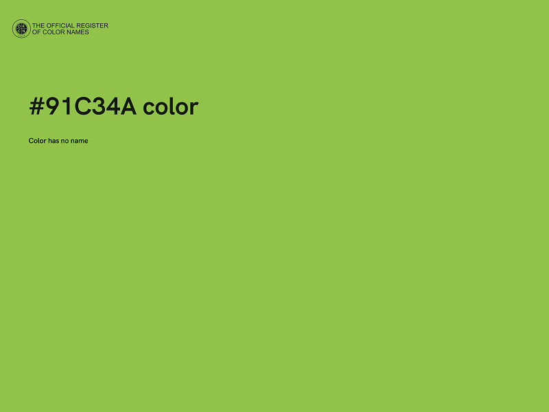 #91C34A color image