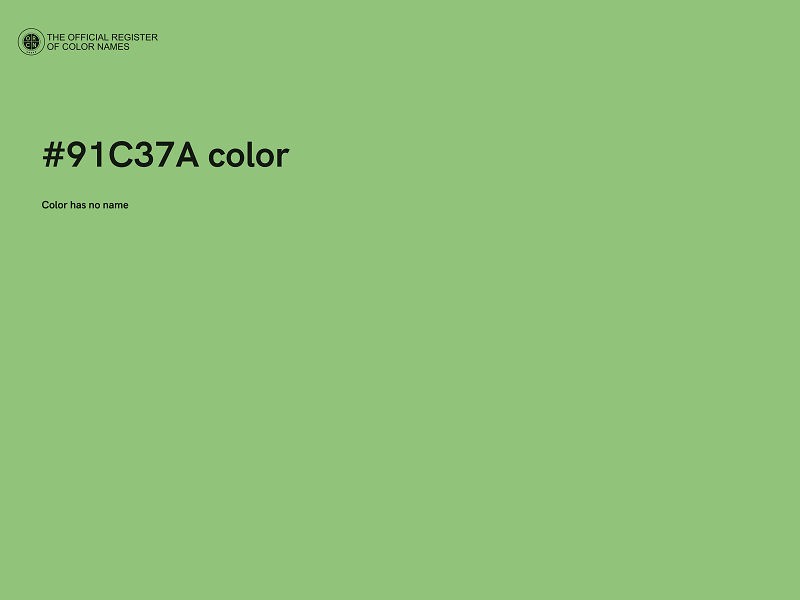 #91C37A color image