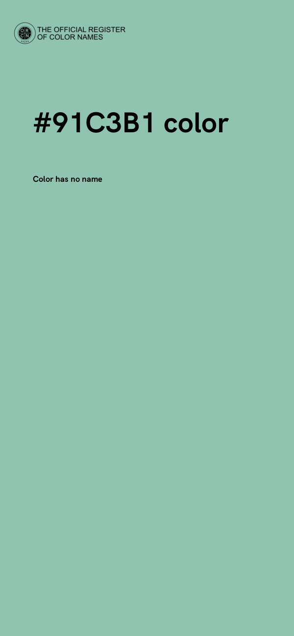 #91C3B1 color image