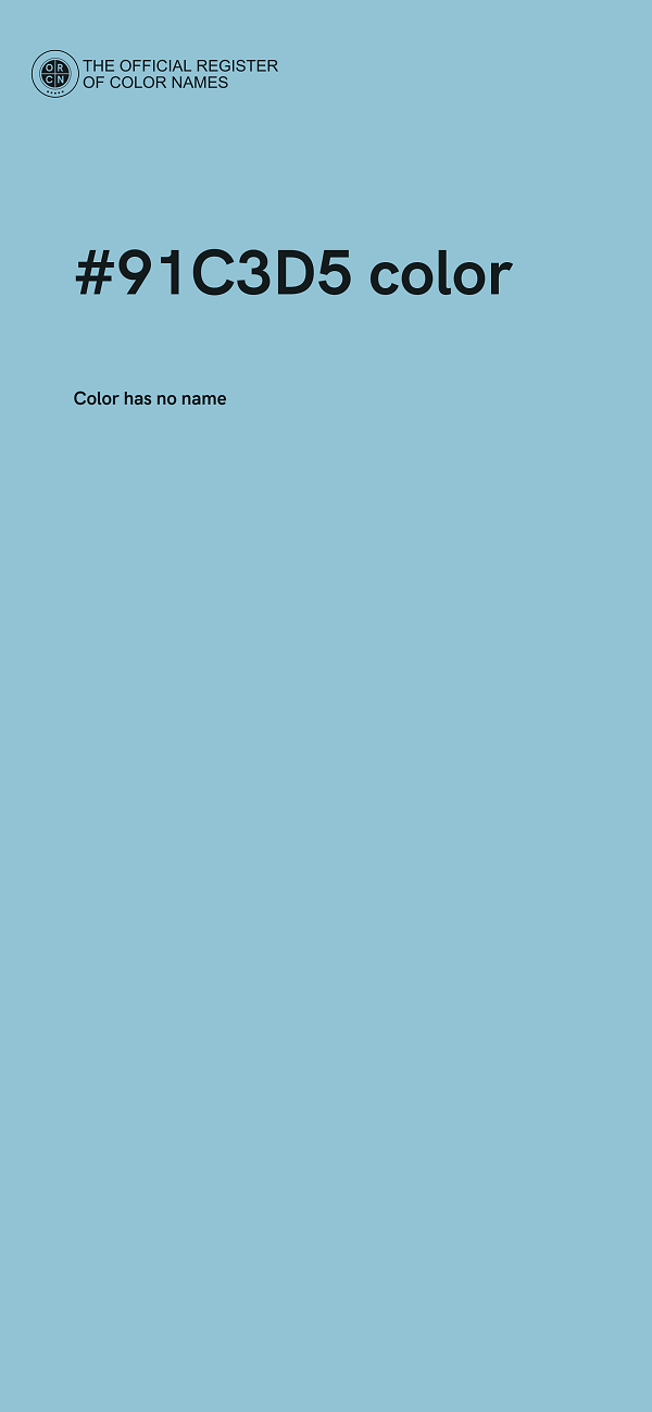 #91C3D5 color image