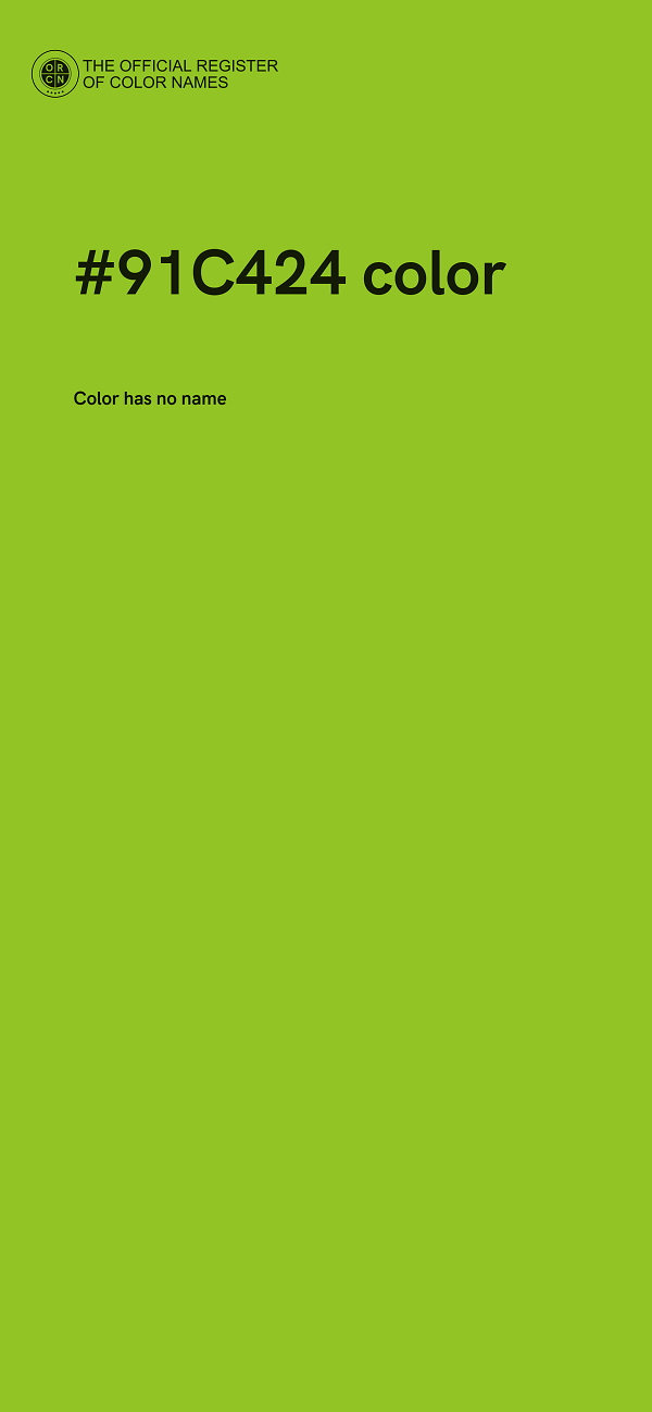 #91C424 color image