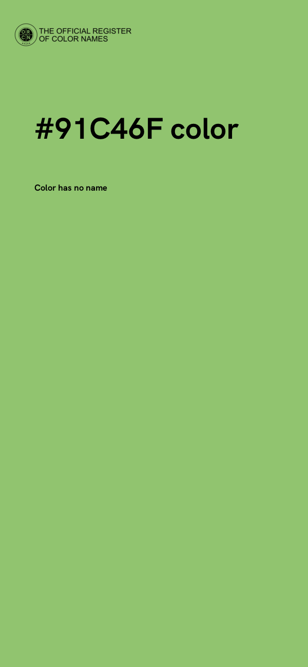 #91C46F color image