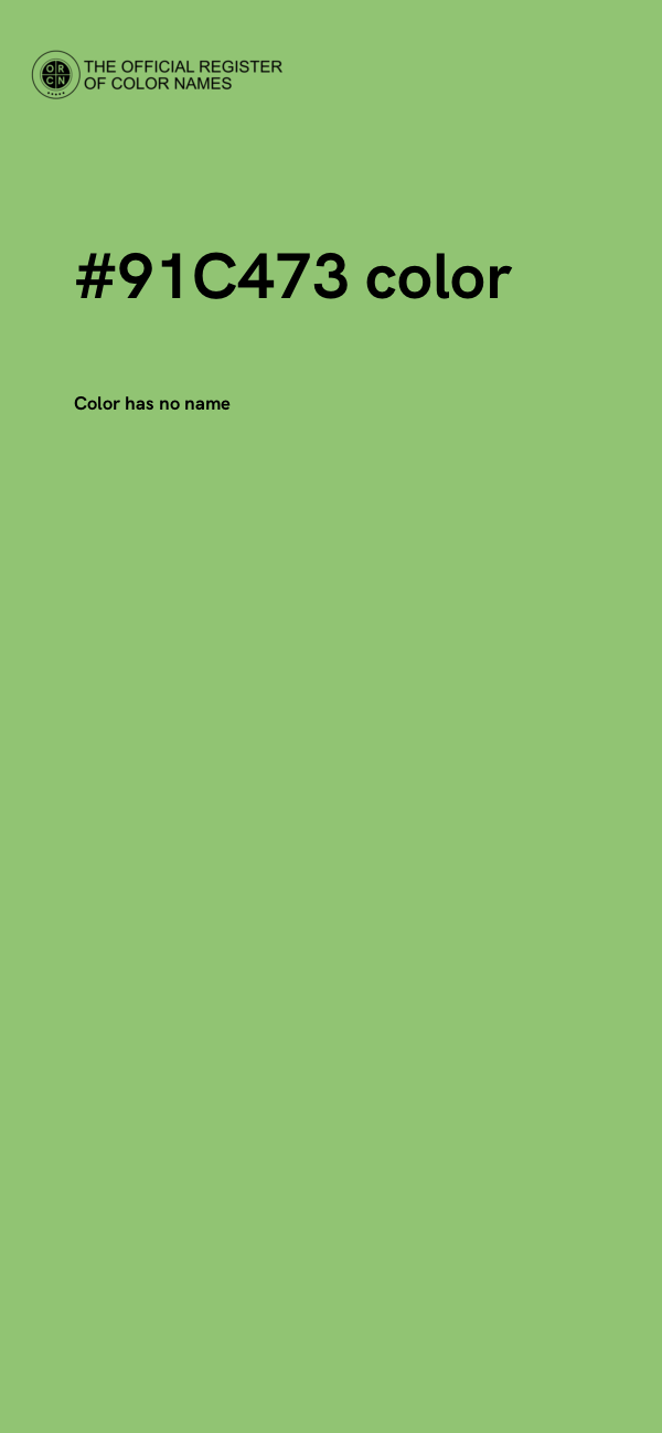 #91C473 color image