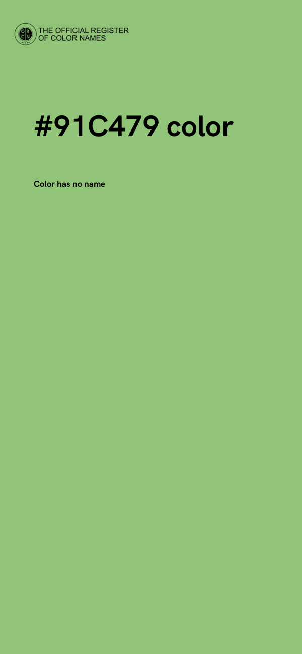 #91C479 color image