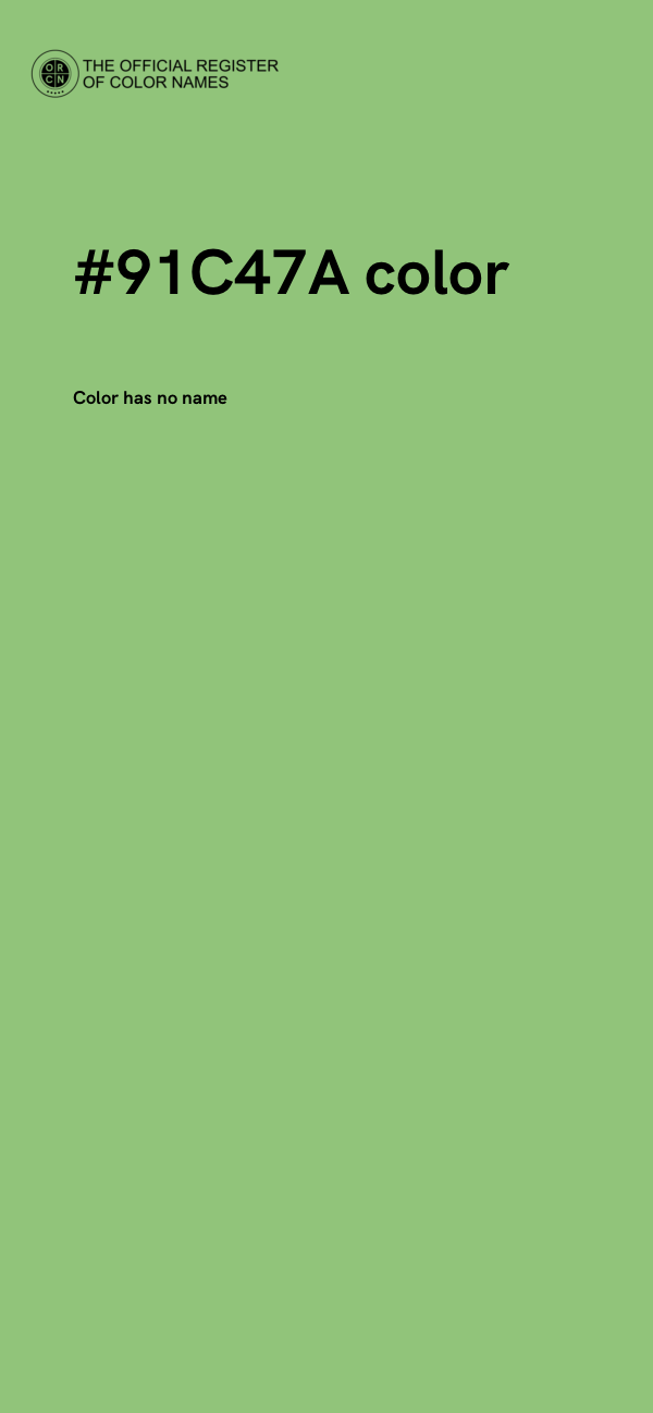 #91C47A color image