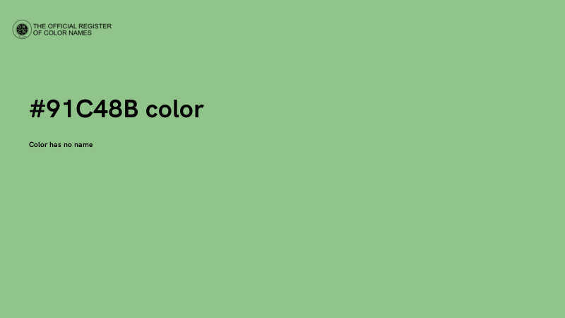 #91C48B color image