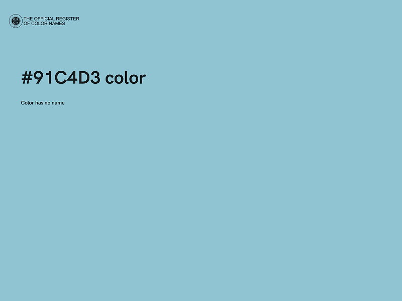 #91C4D3 color image
