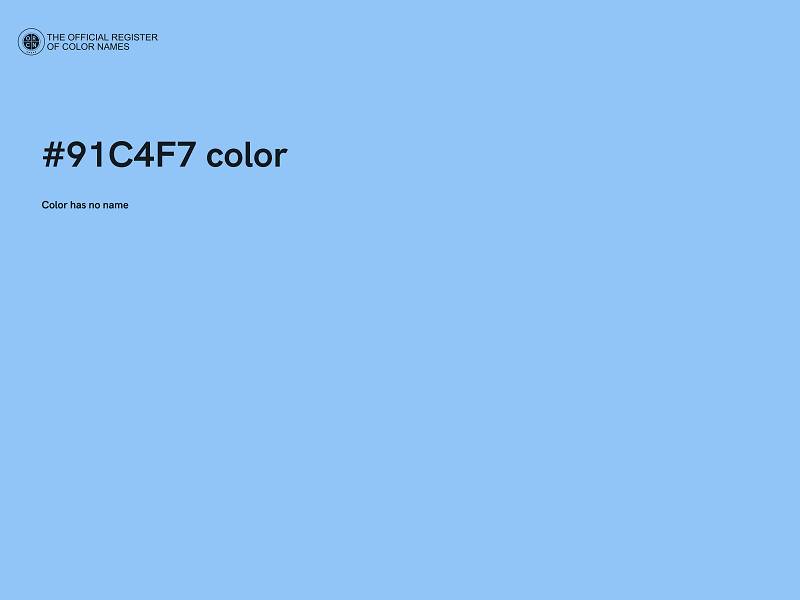 #91C4F7 color image