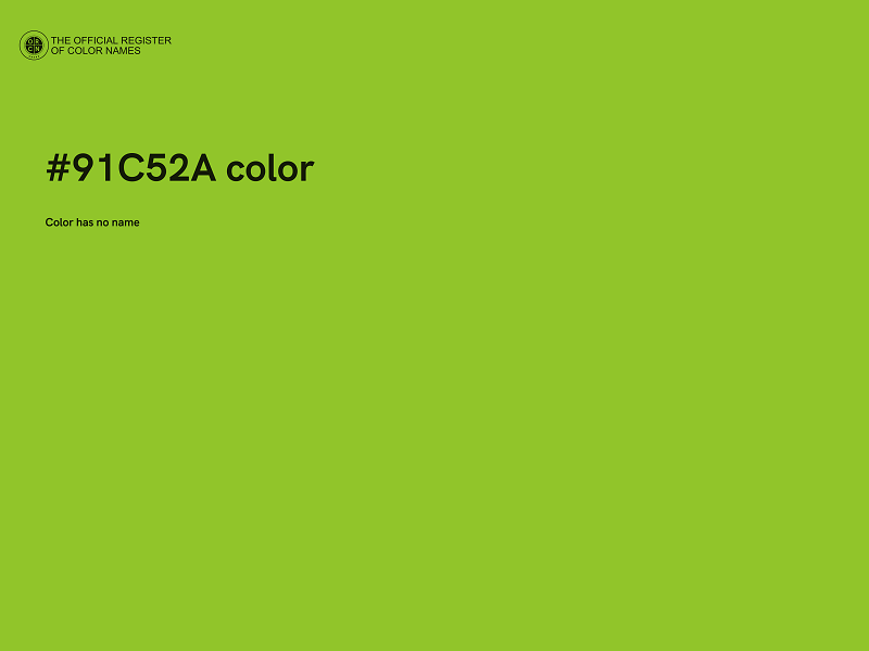 #91C52A color image