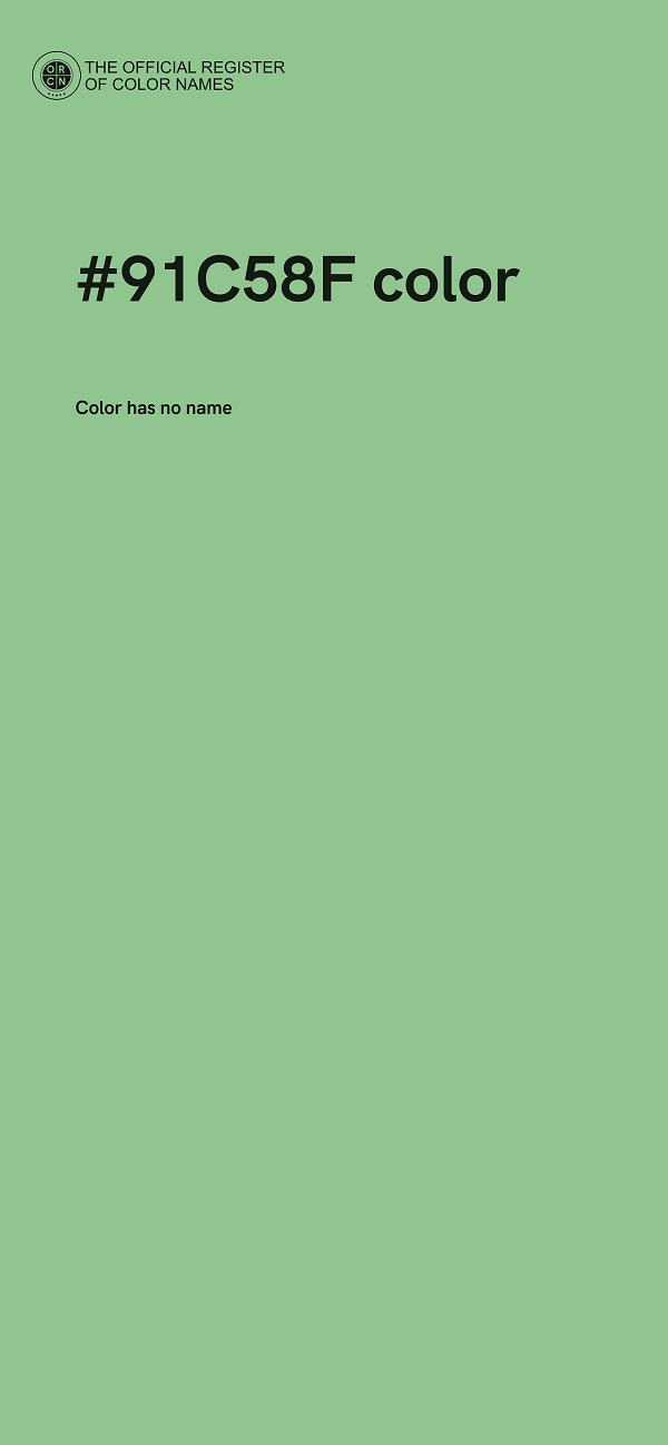 #91C58F color image