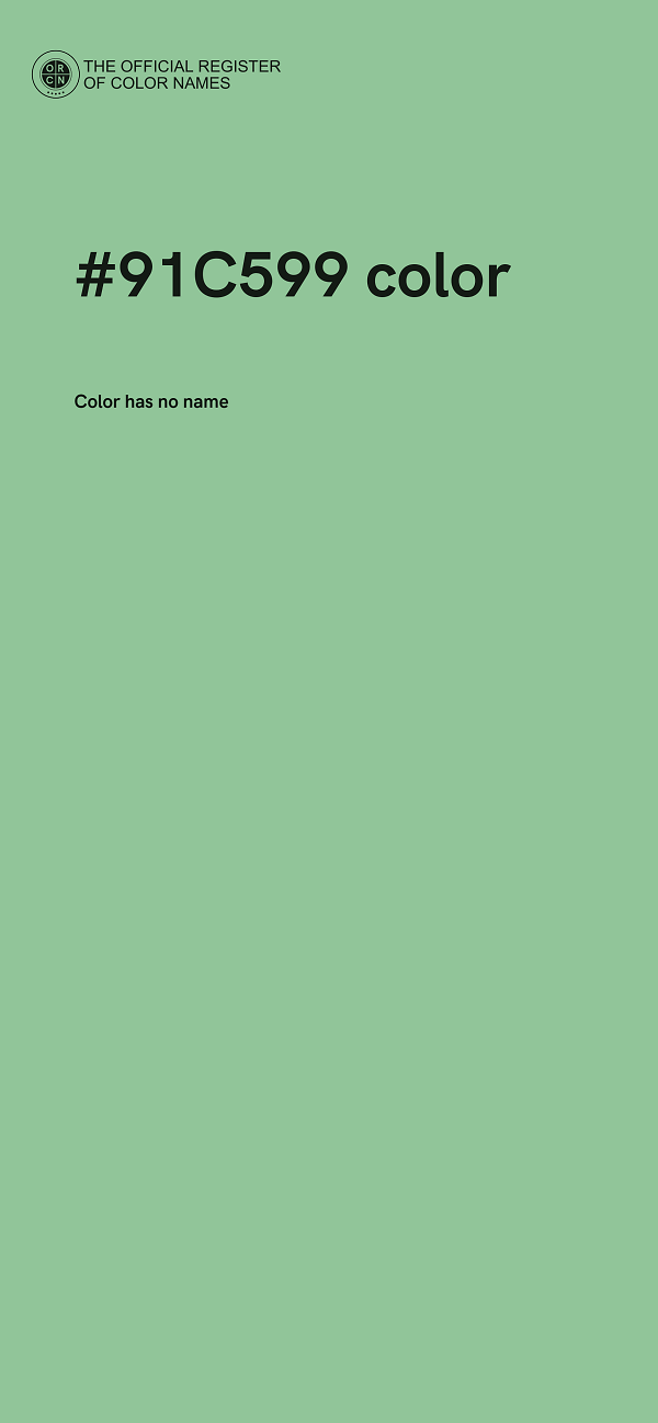 #91C599 color image