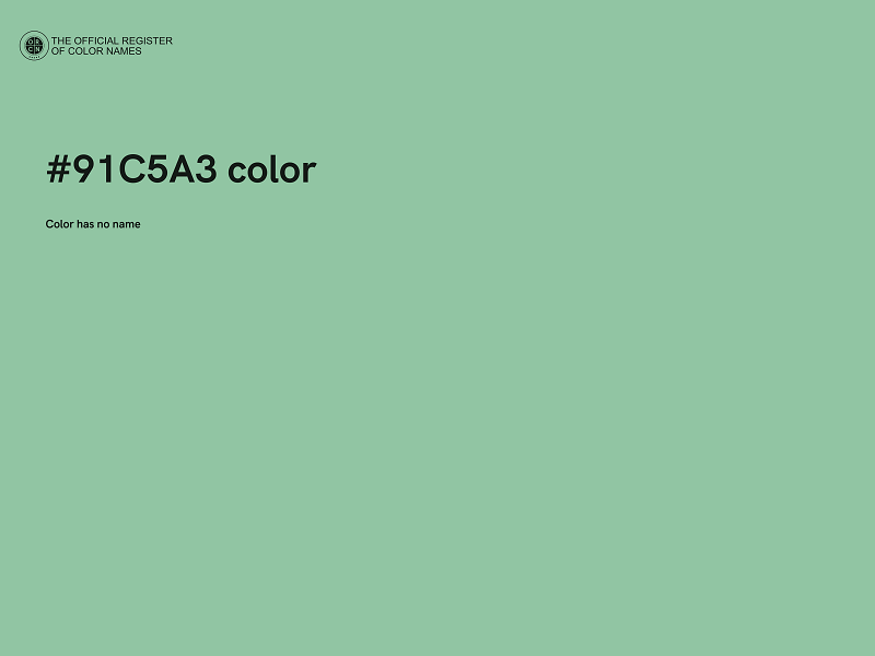 #91C5A3 color image