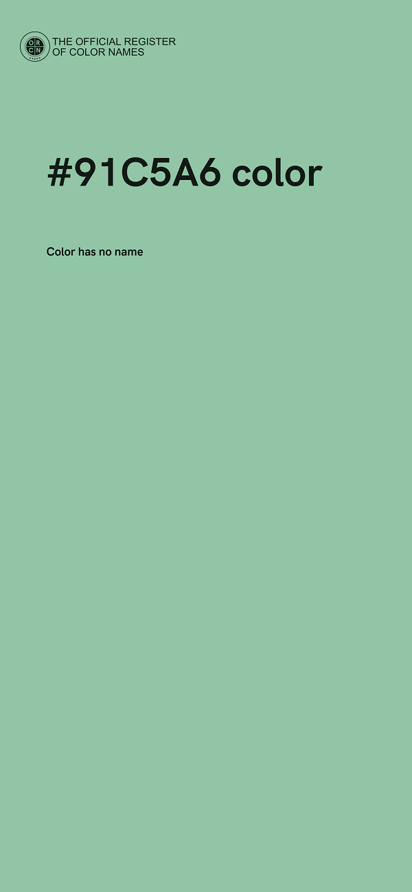 #91C5A6 color image