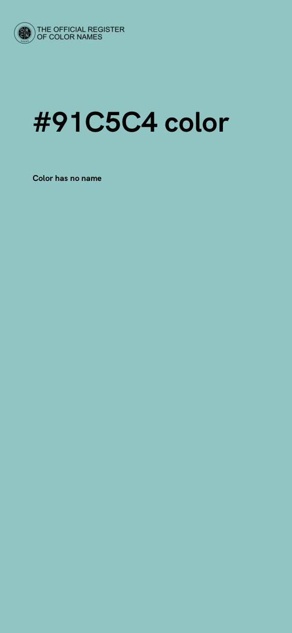 #91C5C4 color image