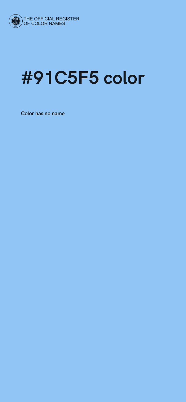 #91C5F5 color image
