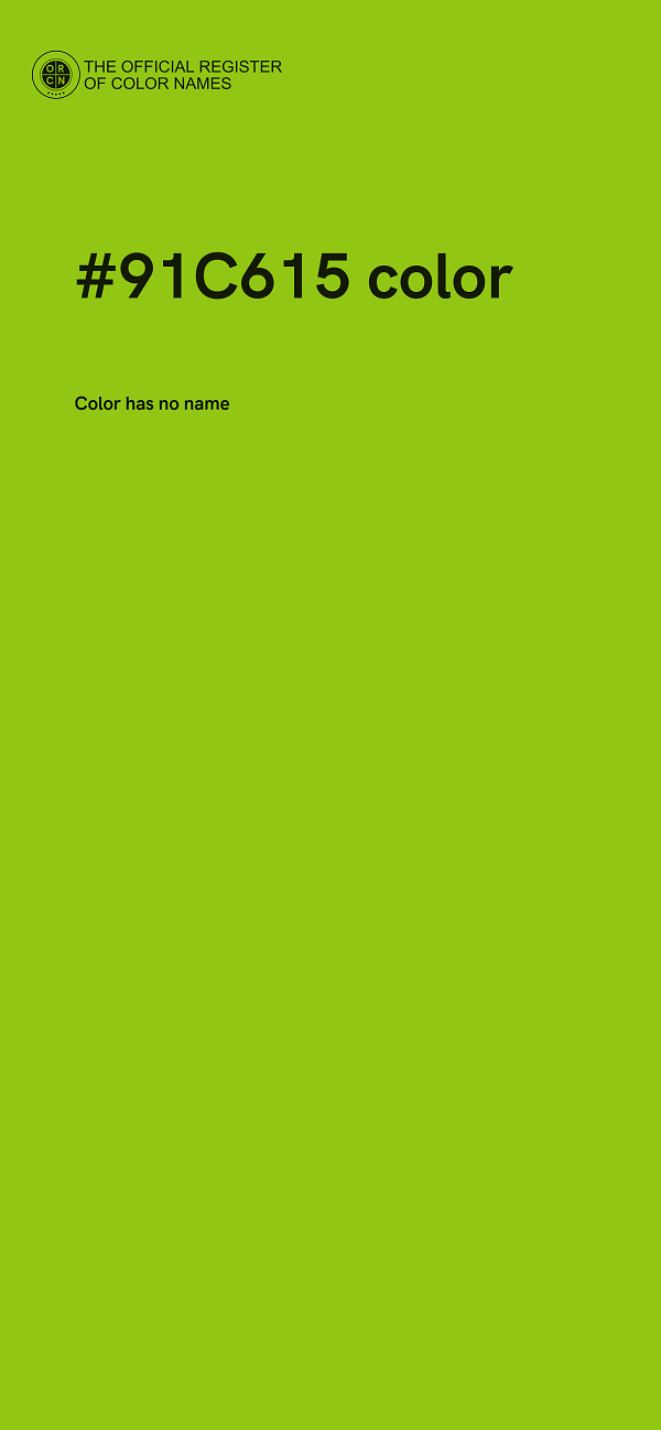 #91C615 color image