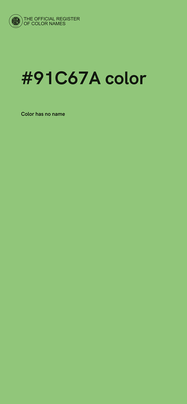 #91C67A color image