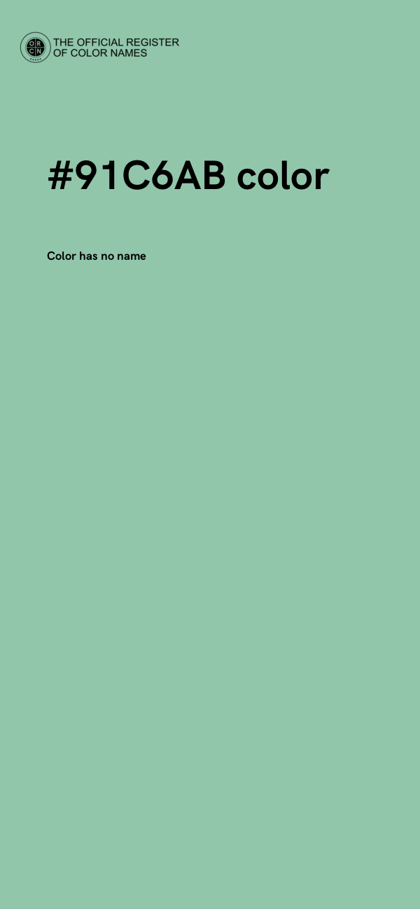#91C6AB color image