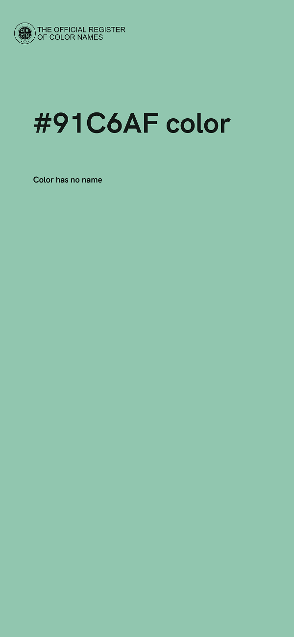 #91C6AF color image