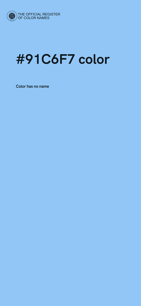 #91C6F7 color image