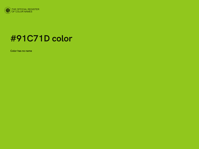 #91C71D color image