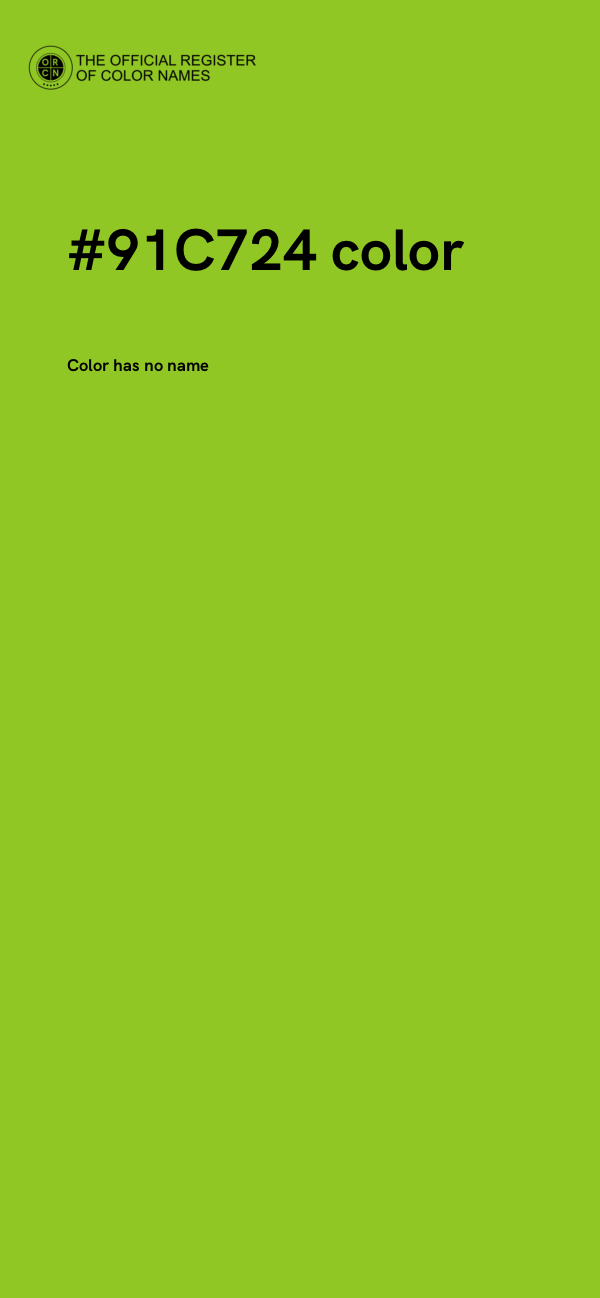 #91C724 color image