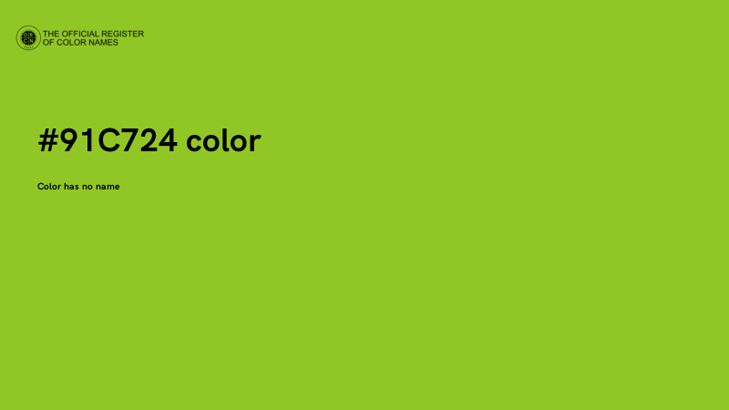#91C724 color image