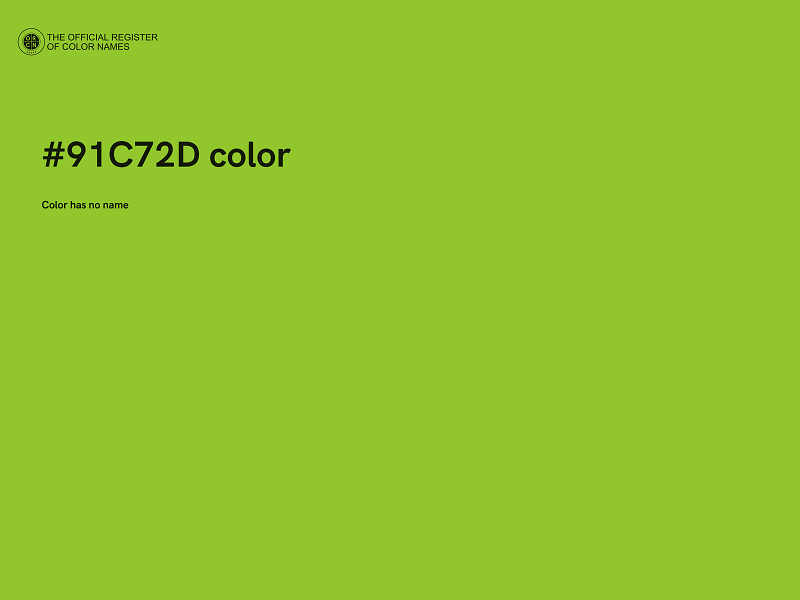 #91C72D color image