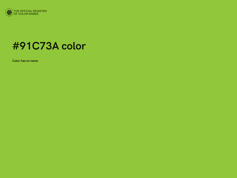 #91C73A color image